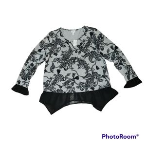 Dressbarn Long Sleeve Top, Size L